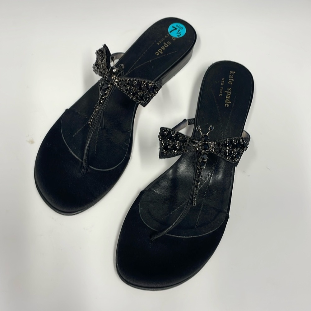 KATE SPADE.  Woman’s.  Leather butterfly gem Sz 7.5Excellent condition